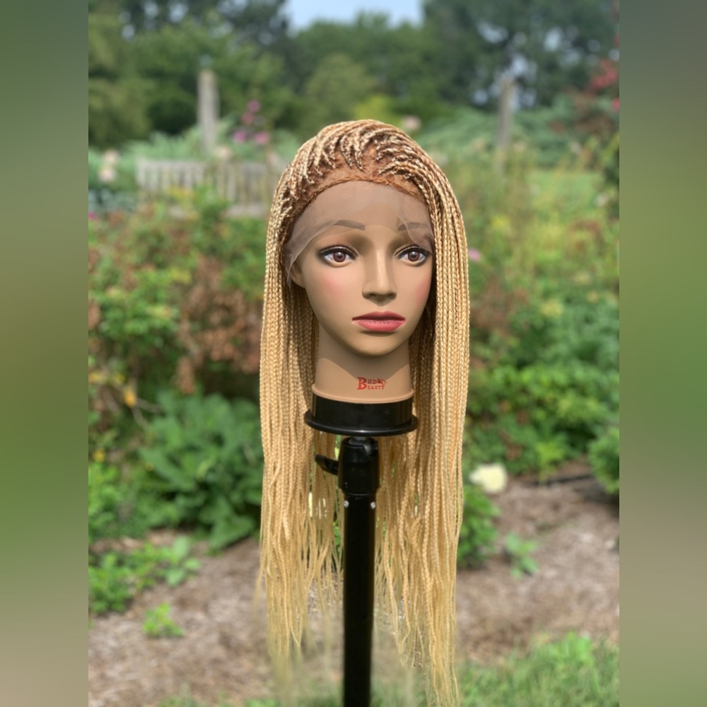 Handmade Blonde Braided Wig